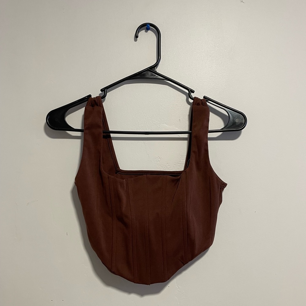 Square Neck Solid Tupe Cami Top